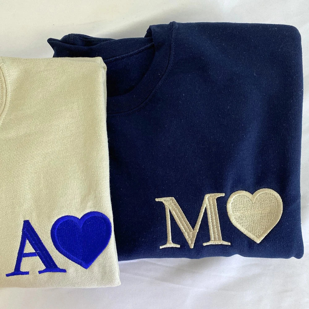 Custom Embroidered Initials Flannel Sweatshirt for Spring ODM Supply with Front Logo