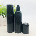 30ml 40ml 50ml 60ml 80ml 100ml Black Lash Shampoo Bottles Black Empty Eyelash Shampoo Foam Pump Bottle with Silver Gold
