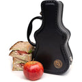 Retro Vintage Metal Guitar Shaped Tin Lunch Box for Kids Rockstar Tin Case with Handle Old School Tins for Musician Novelty Gift