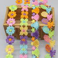 Manufacturer Wholesale Flower Lace Trim Multicolor Daisy Water Soluble Lace for Dress
