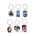Custom Logo Laser Engraving Keychain Sublimation Metal Blank Keychain Keyring