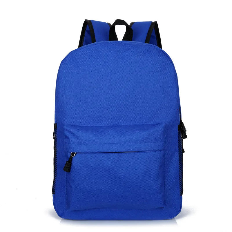 Custom logo Plain Waterproof Polyester Oxford Cheap Wholesale Thin Specification Travel Boy Girls Student Backpack Schoolbag