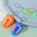 New Creative Cute Slippers Design Key Chain Trend Couple Car Key Ring Chain Pendant Lanyard Jewelry Gift