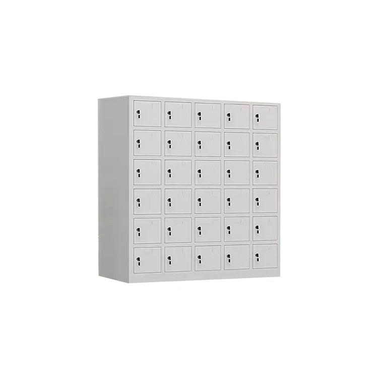 30 Doors Steel Phone Locker Cell Phone Storage Charger Cabinet Metal Electric Public Charging Station Locker for Employees