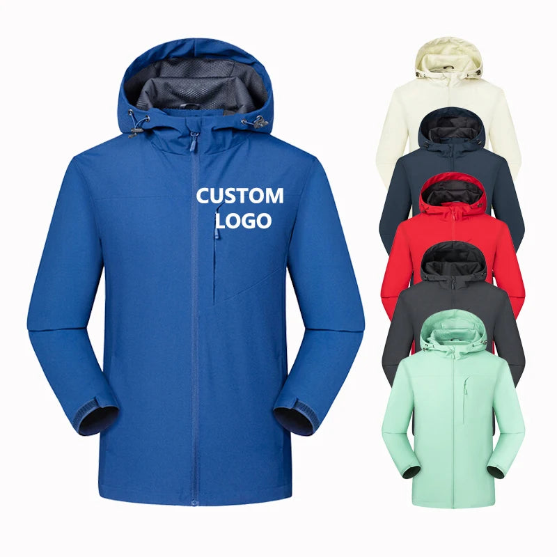 2024 Winter Custom logo Waterproof Breathable Thick Coats Outdoor Puffer Hooded Men Jacket Windbreaker Jackets for Men