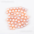 Wholesale Natural pink Color 8-9mm AAAA Grade Loose Freshwater Pearl Round Shape No Hole Bead for Pearl Party