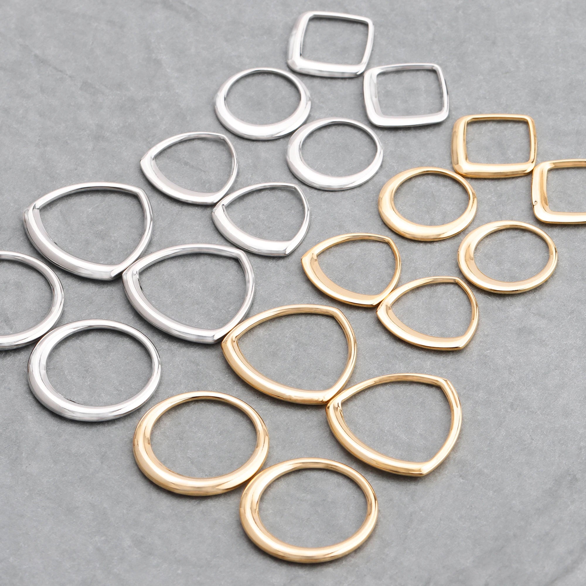 GUFEATHER M714 20pcs/lot Wholesale Jewelry Accessories 18k Gold Rhodium Plated Connector Copper Metal Nickel Free DIY Bag