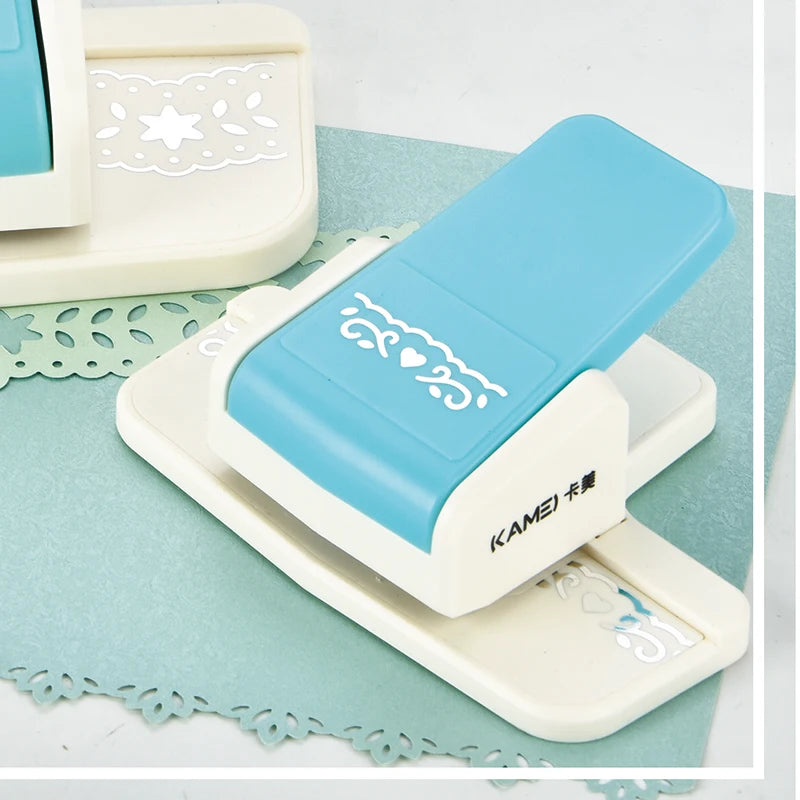 Small Size Fancy Lever Border Punches ABS+ALLOY Material KAMEI Brand Hollow Embossing Tool Kids DIY More Holes Paper Craft Model MegaBDM