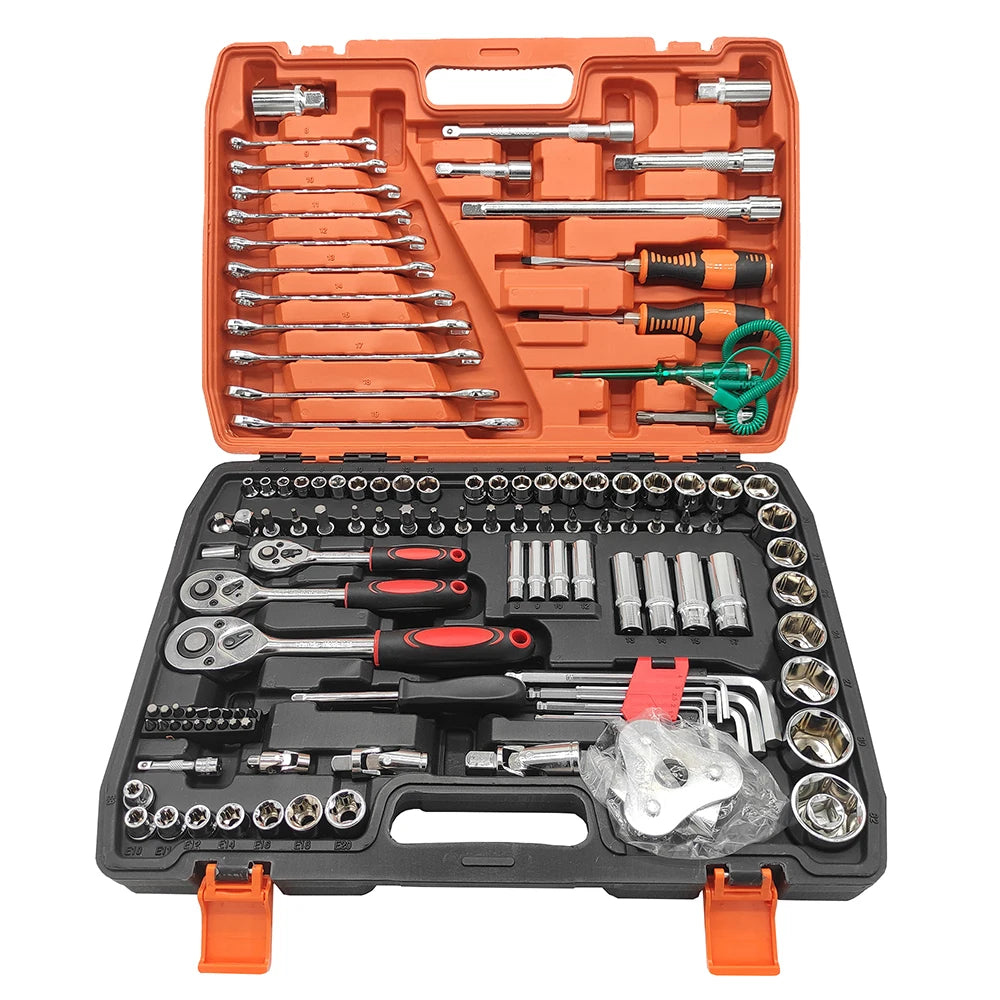 Multiple Types and Sizes 121 PCS Auto Car Repair Hand Wrench Car Socket Tool Set Kit