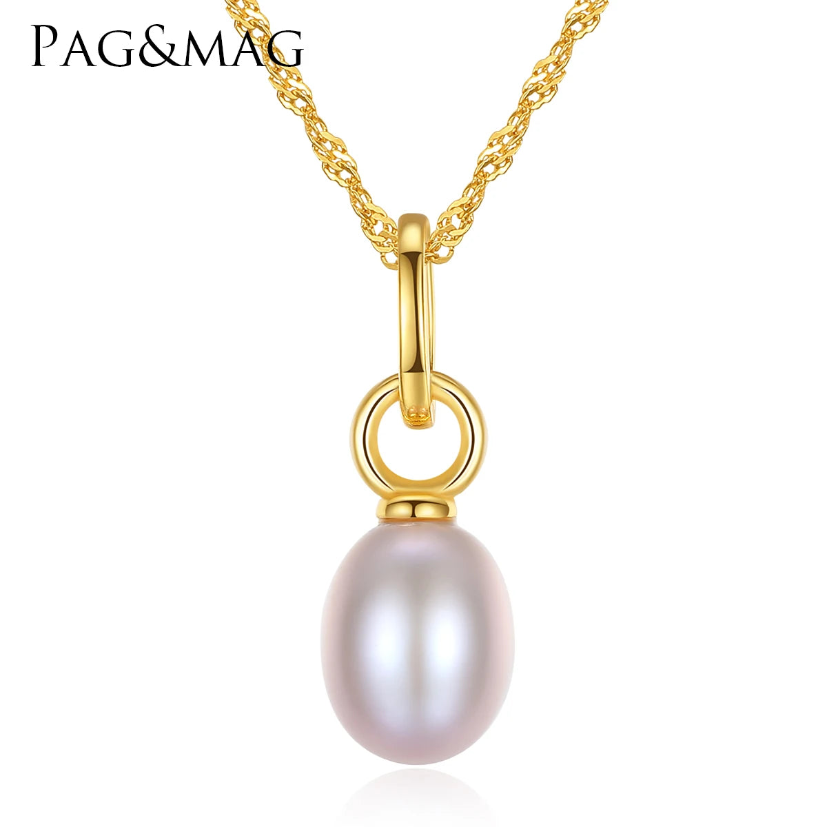 2026 CZCITY Freshwater Fresh Water Natural Pendant Dainty Gold Plated Jewelry Lady Chain Gold Pearl Necklace