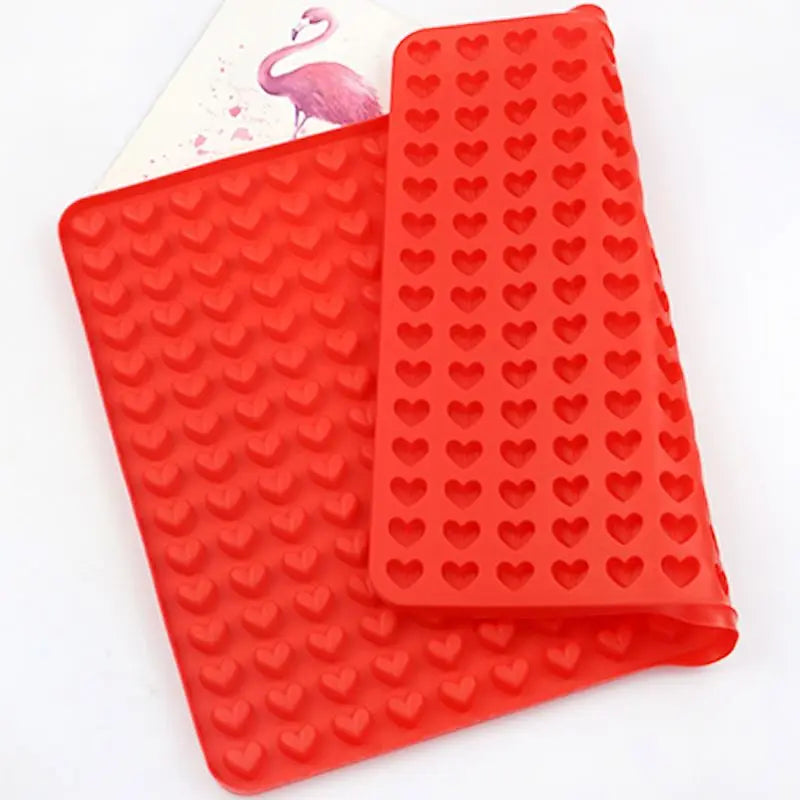 1015  Factory Free Sample 225 Cavity Heart Shape Silicone Candy Molds Silicone Chocolate Moulds Silicone Mat