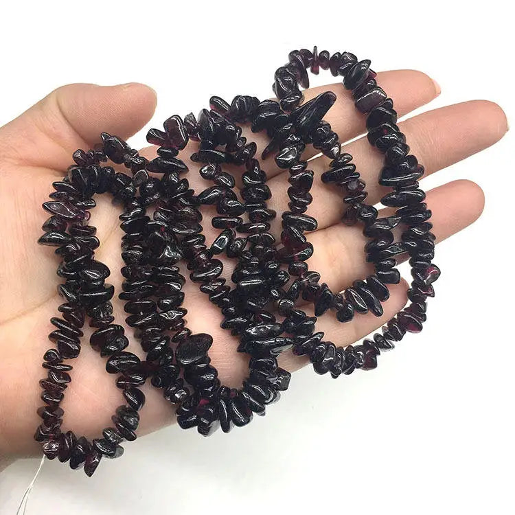 Wholesale Natural Garnet Stone Beads Freeform 5-8mm Red Loose for Jewelry Making Bracelet Necklace Handmade