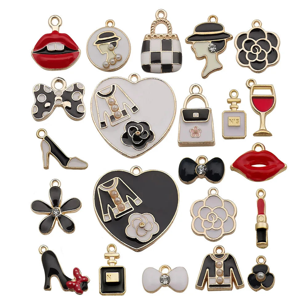 AA016214 Charm Keychain Diy Craft Metal Planar Ally Fashion Handmade Charm Bracelets
