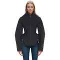 Women's Bonded Fitted Jacket Casual Corset-Style Coats Long Puffy Sleeves Lapel Collar Street Style
