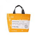 Ruthbag PP Woven Handled Shoulder Strap Medium Logo Fashion Simple Minimalist Portable Foldable Eco-Friendly Advertising