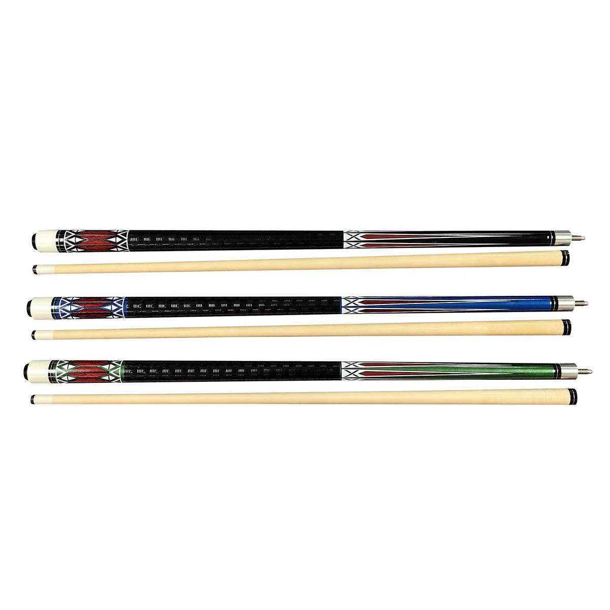 Wholesale Various Style Billiards Sport Nine-ball Pool Cue Stick 13mm TipSell by 25pcs/carton