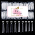 XXL 3XL Nail Tips Non No C Curve Tapered square Coffin Stiletto Straight Gelx Nails Clear Custom Private Label Nail Tips Box