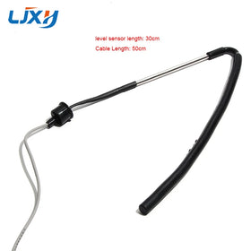 LJXH Solar Water Heater Sensor Temperature Water Level Probe 30cm 2 Cores Lines Series GB Black Rubber Side Mounting Tank Tube
