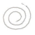 4/6/8mm Wholesale Fashion Non Tarnish Ball Chain Necklace 14k PVD Gold Plated Jewelry Stainless Steel Beads Necklaces
