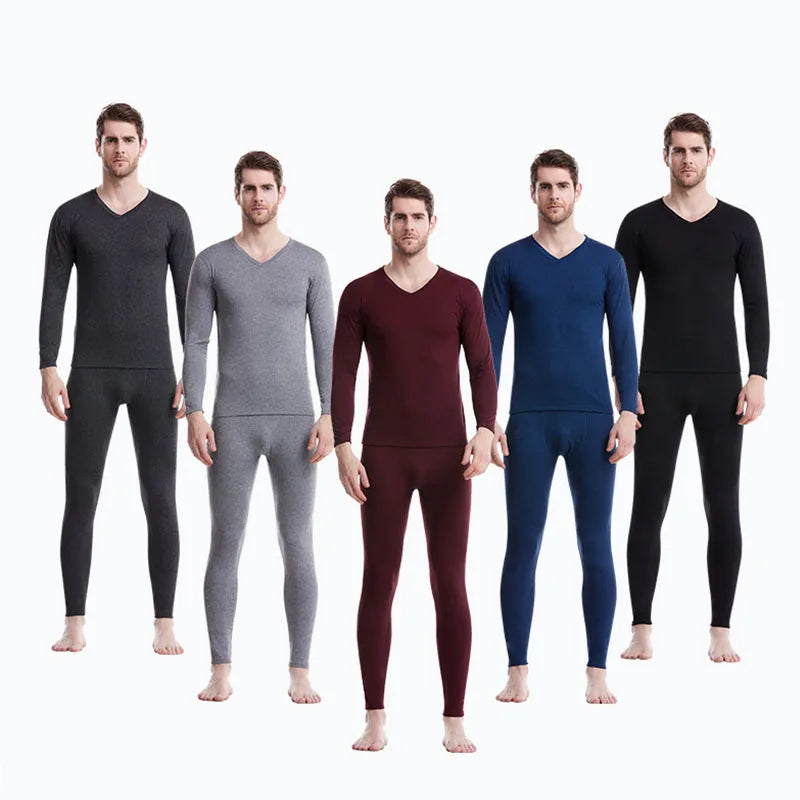 Good Price Breathable Classic Thermal Wear Men's Long Johns Set One Top One Bottom
