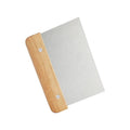 Kitchen Stainless Steel Dough Baking Cutter with Wooden Handle Cake Pastry Bread Pizza Dough Scraper With Measuring Scale