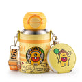Kids Cute Cartoon Girls Boys Students Portable Sleeve Astronaut Titanium Thermos Vacuum Water Bottle with Straw