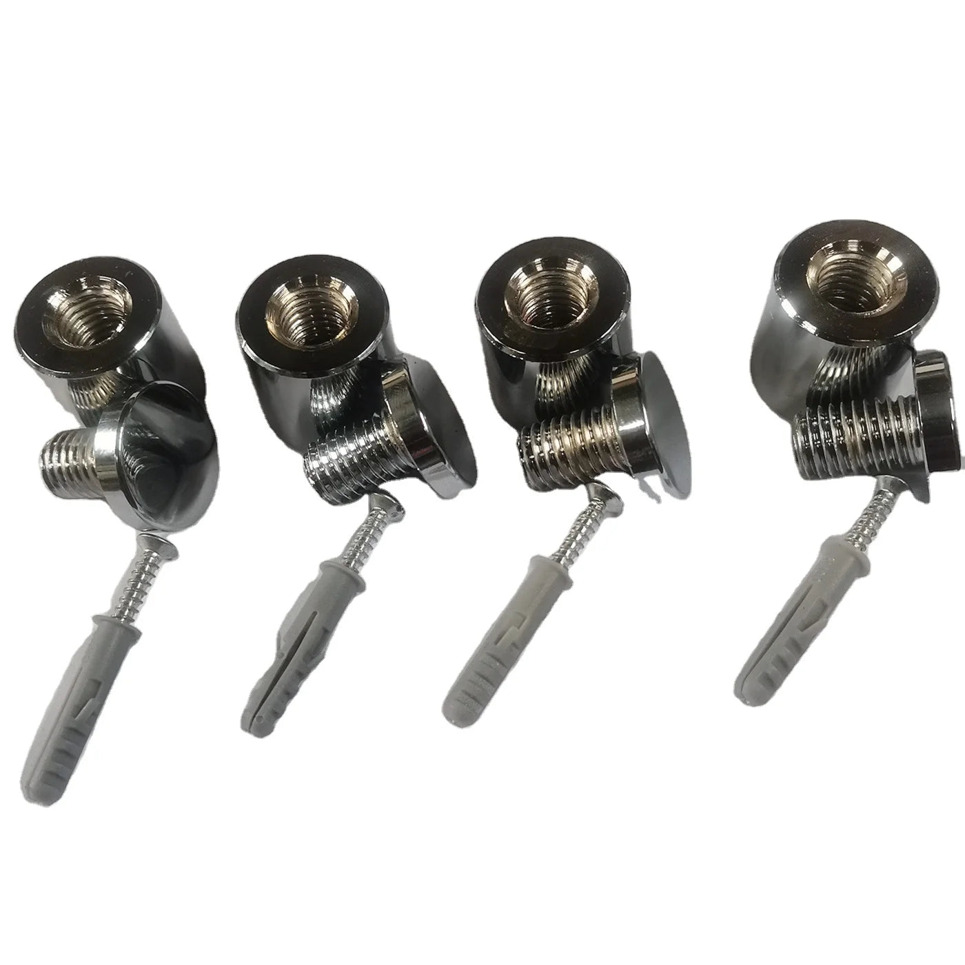 Professional Manufacture Large Aluminum Sign Standoffs Fixings Dia25x25mm Chrome Plated Indoor Signage Fasteners