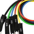Hoe Sale 5pc Latex Resistance Bands Set for 150lbs