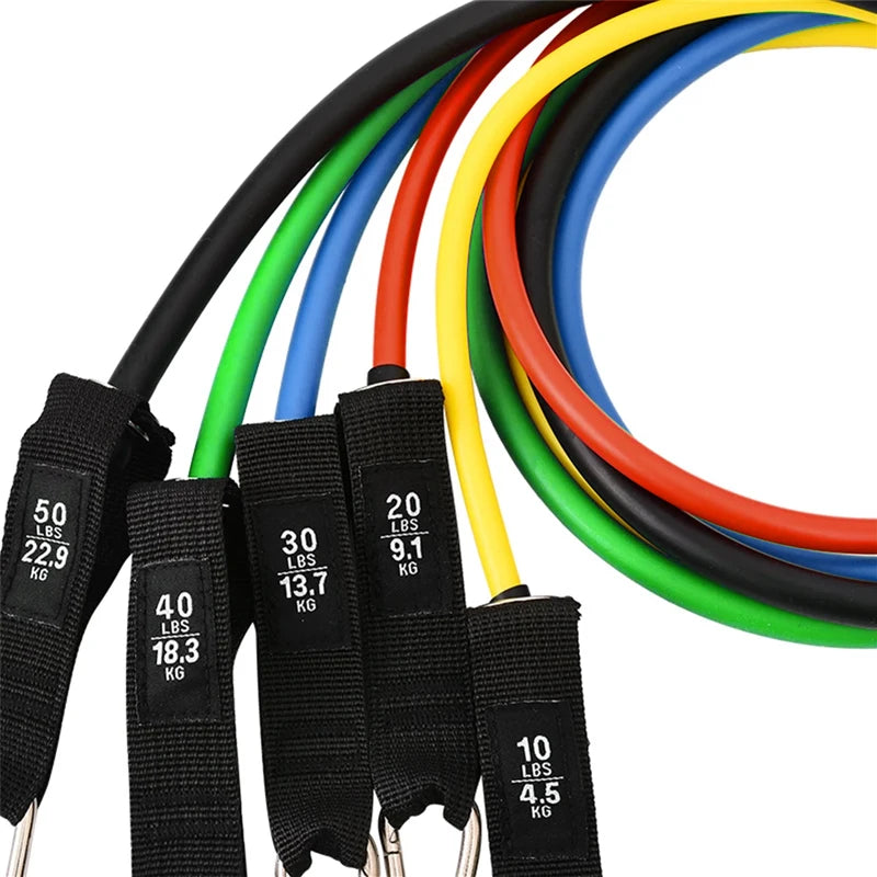 Hoe Sale 5pc Latex Resistance Bands Set for 150lbs