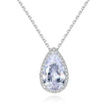 Daidan Fine Jewelry Pear Shaped Luxury Zirconia Water Drop Necklace Jewelry Set for Woman