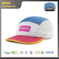 OEM Wholesale Custom 5 Panel Unisex Camping Caps High Performance Breathable Sport Running Hat with Rubber logo