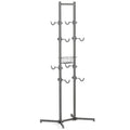 Four Bike Repair Stand Foldable Iron Bike Rack Holder Storage 100kg Load Capacity Portable Indoor Bicycle Stand