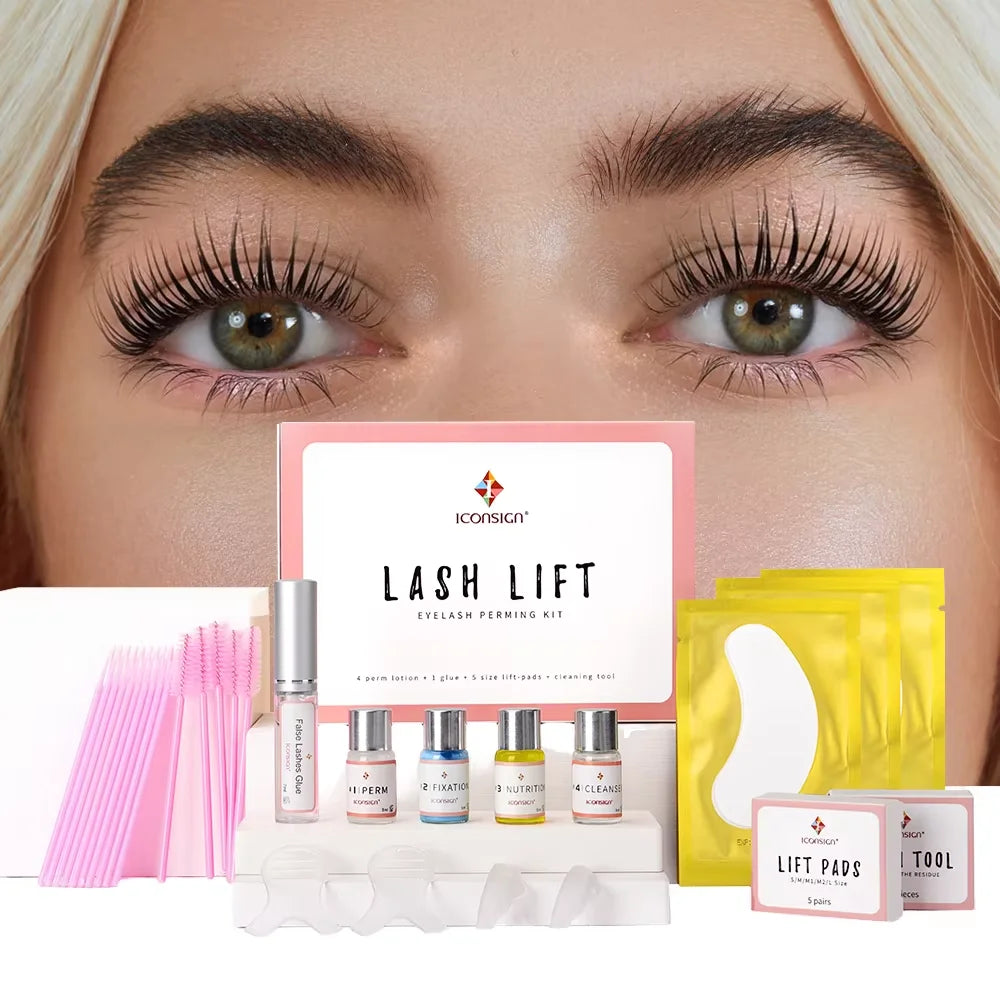 Personal Beauty Salon Use Eyelash Lifting Set Lotions Vegan Lash Lift Kit Long Lasting Eyelash Perm Kit