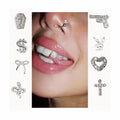 Most Popular Dental Teeth Zircon & Silver 925 Crystal Ornament Tooth Gems Non-Toxic Food Grade Beautiful ZZZU Brand Model TD110