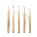 Wholesale  Quality Private Label Stainless Steel Anti Slide Makeup Tools Lash Eyelash Tweezers