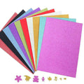 Colors Glitter Cardstock A4 Glitter Paper for Arts and Crafts No-Shed Sparkly Paper for Card Making
