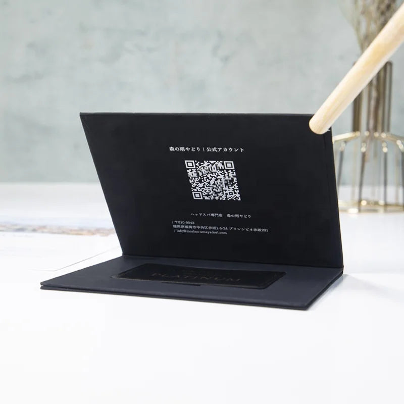 Factory Custom Packaging Card Holder Vip Credit Business Card Gift Card Box With Magnetic