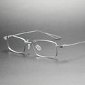 Unisex Titanium Eyeglasses Designer Optical Round Full Rim Solid Frames Prescription Glasses Blueray