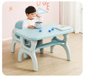 Modern Multi-Functional Plastic Table Chair Set for Kids for Dining Studying Playing Bedroom Home Office Mall Outdoor School