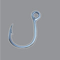 WF021 2/0 3/0 4/0 5/0 6/0 Sea Fishing Hook Seawater Hooks Strong Barbed Sea Assist High Carbon Steel Jigging Hooks Fishing