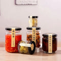 Hot Sale 3oz 4oz 5oz 6 oz 7oz 8oz 10oz 14oz 16oz 32oz Clear Round Glass Food Jars Canning Food Storage Jars With Metal Lids