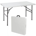 High Quality AMPMOUTDOOR Resin Folding Table-Portable & Easy to Carry for Indoor/Outdoor Events