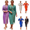 3713# Latest Design Luxury Elegant Evening Dresses Women Casual Rhinestone Beaded Slim Church Dresses for Women Party Dress