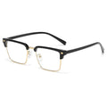 Anti-blue Light Metal Eyeglasses Frame Women Men Clear Lens Glasses Irregular Optical square Glasses Frame