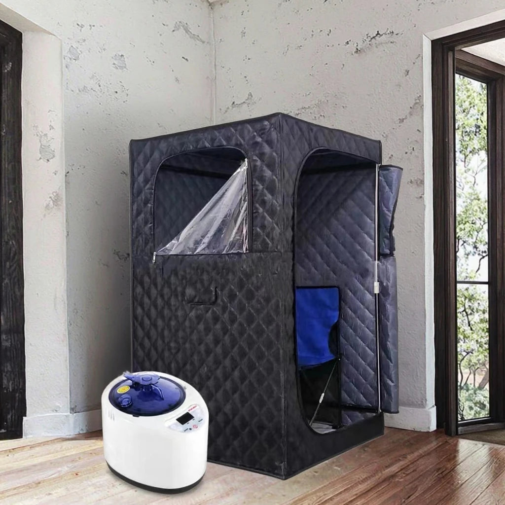Full Size Portable Home Spa Relaxation Sauna Machine Remote Control Steam Sauna Room Tent