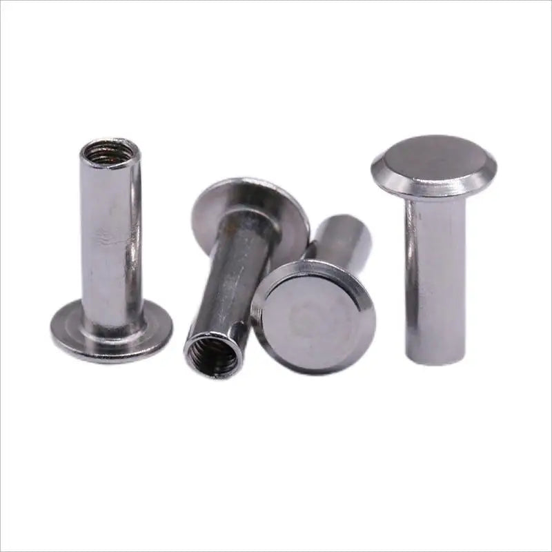 China Factory Direct Supply Custom Made 304 Stainless Steel Flat Cone Head Semi Tubular Nuts ISO Standard Bright Finish