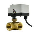 1/2'' 3/4'' 1'' Brass Electric Ball Valve 220V 12V 24V 3 Wire 2 Control Electric Operated Manual Switch for Water Media