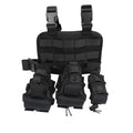Hot Selling Tactical Leg Rig with Two Twin Pouches and One Single Pouch Tactical Leg Rig Tactical Leg Holster