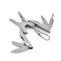 Keychain Survival Multi-Function Mini Pliers Stainless Steel with Knife Bottle Opener & Screwdriver-DIY Outdoor EDC Tool
