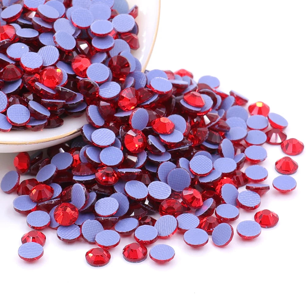 CJ Wholesale ab Crystal Flat Back Hot Fix Loose Round Rhinestones High Quality Ss20